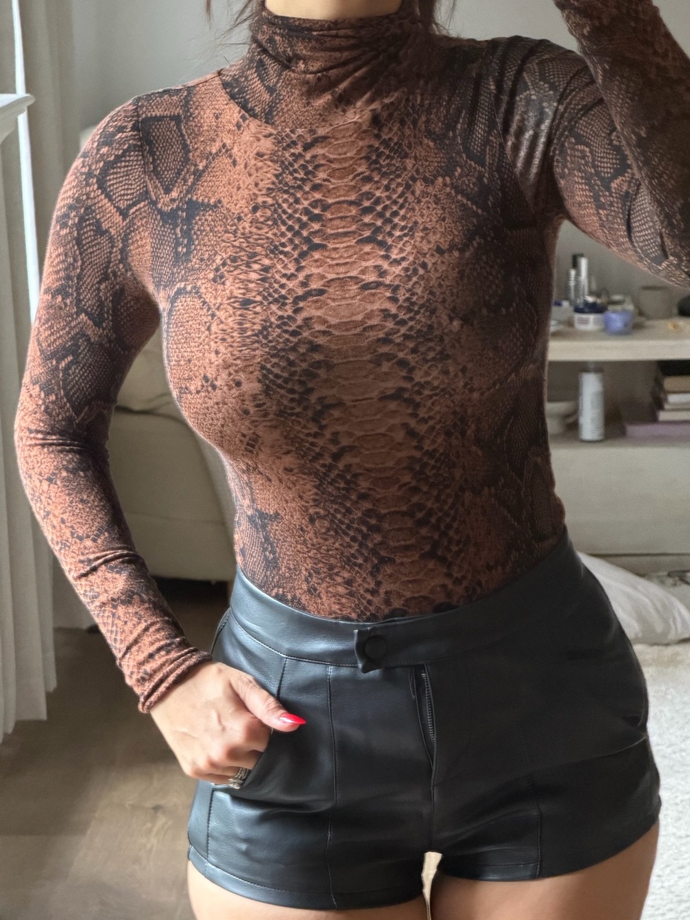 Nordstrom bar 111 body suite turtle neck